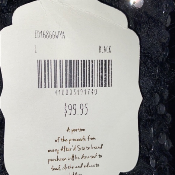 Altered State Black sequence dress NWT - Picture 6 of 6